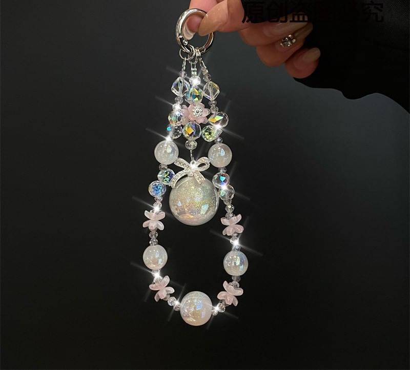 Lanyard Faux Phone Pad Pearl with