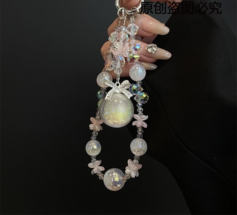 Lanyard Faux Phone Pad Pearl with