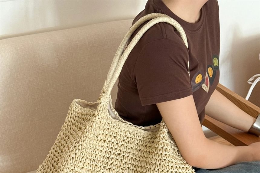 Bag Tote Straw Plain