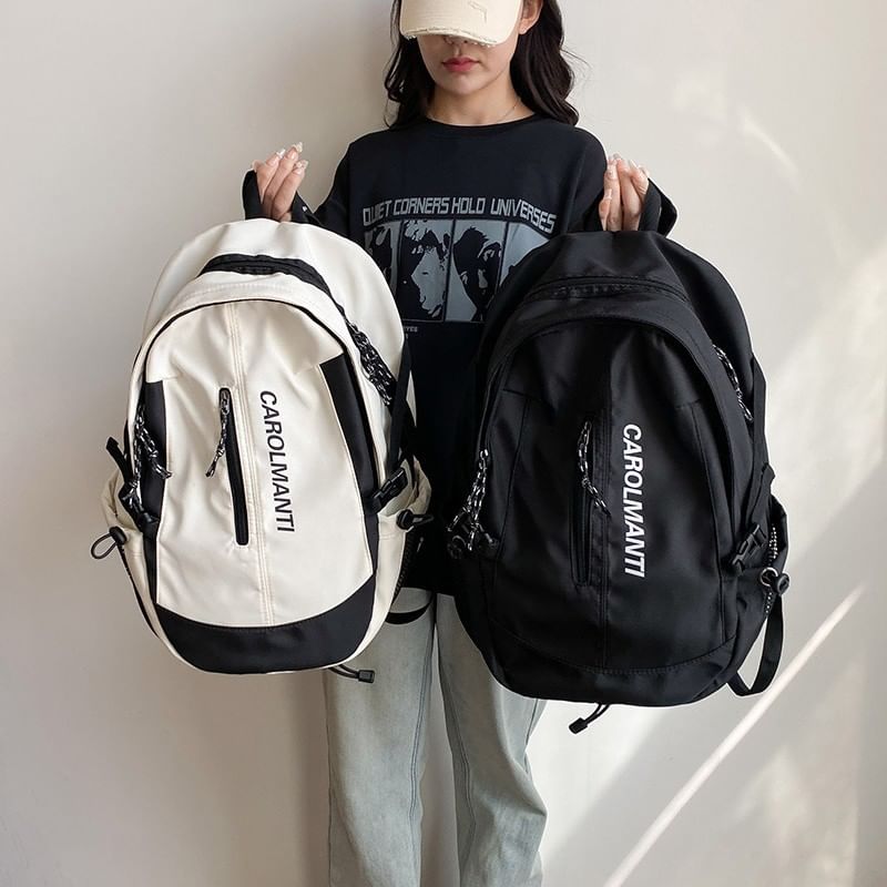 Two Lettering Backpack Tone
