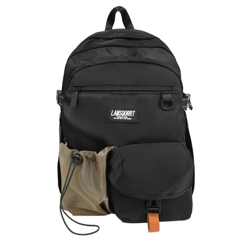 Backpack Contrast Pocket Lettering