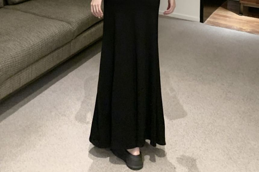 Sleeveless Maxi Neckline Bowknot Dress Backless