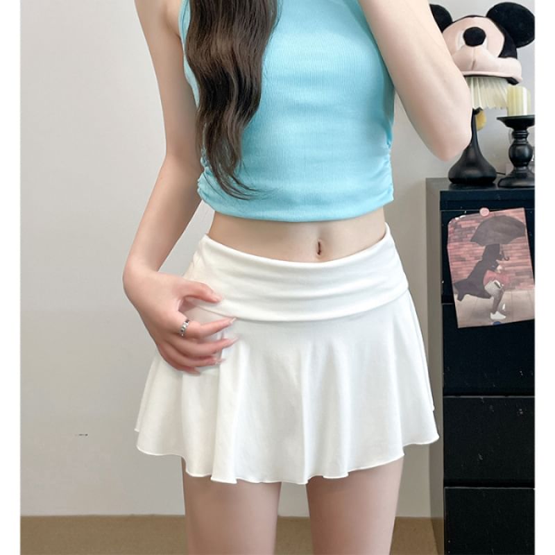 Rise Skirt Mini Low Plain