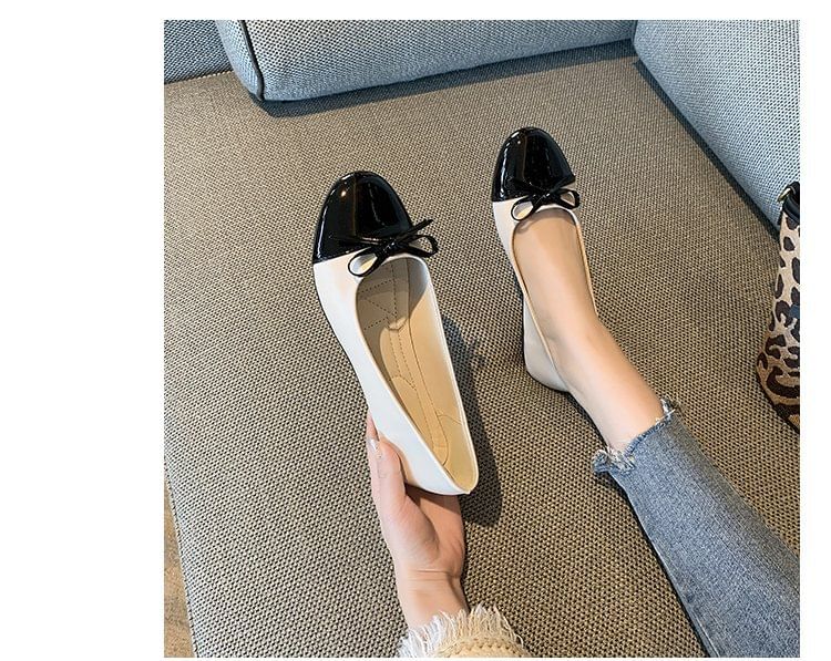 Cap Flats Bow Toe