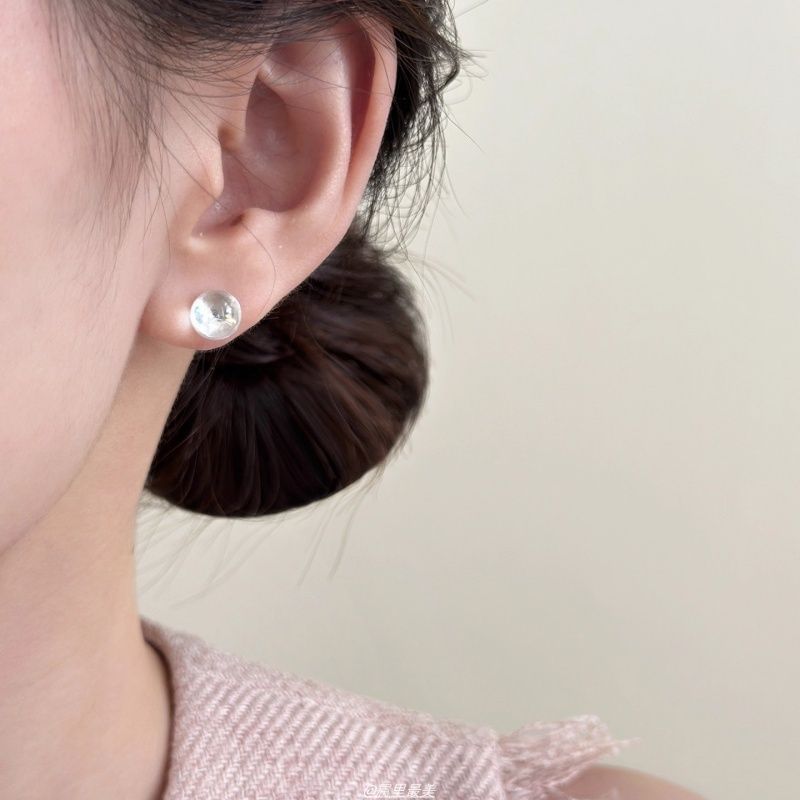 Faux Bead Crown Crystal Ear Jacket