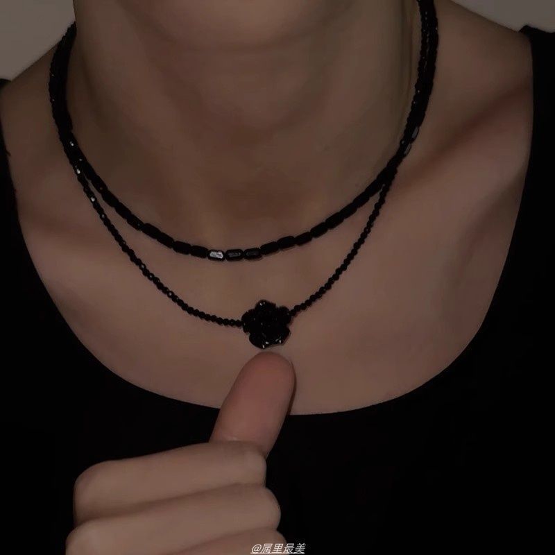 Faux Gemstone Choker Layered Bead