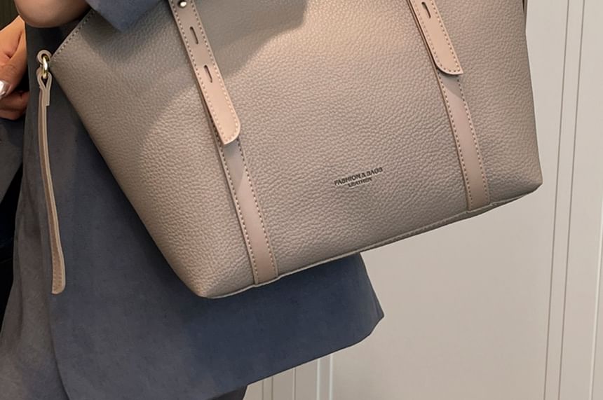 Faux Tote Leather Bag