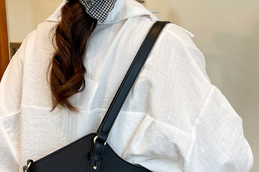 Faux Tote Leather Bag