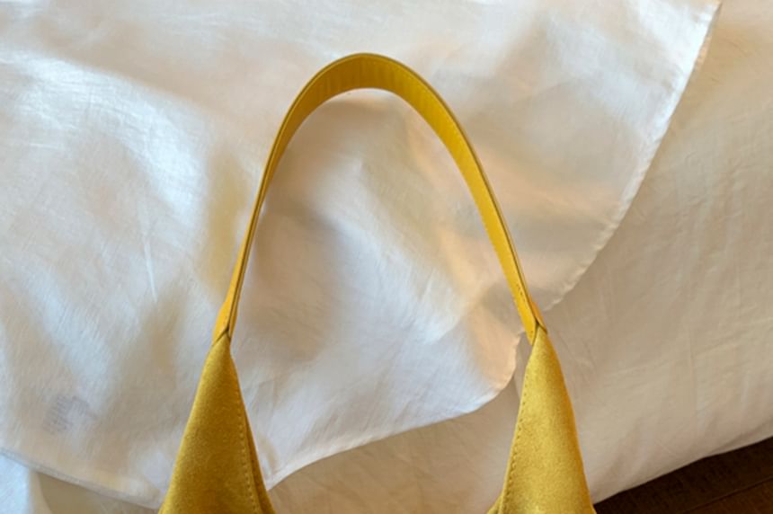 Suede Pouch Bag Tote Faux With