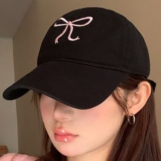 Cap Embroidered Baseball Bow