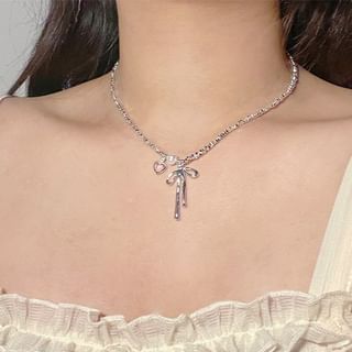 Necklace Bow Beaded