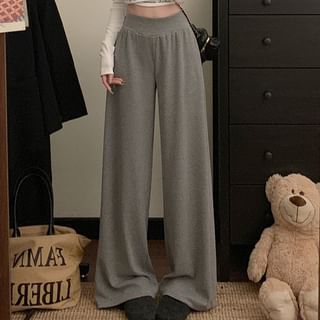 Sample High Rise Plain Wide Leg Pants