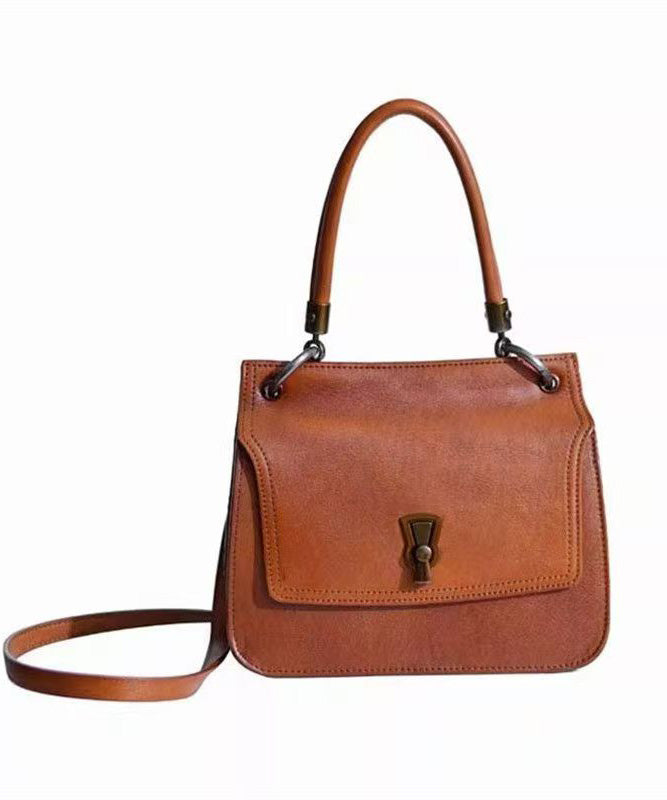Micro Faux Bag Solid Retro Leather Durable Brown New