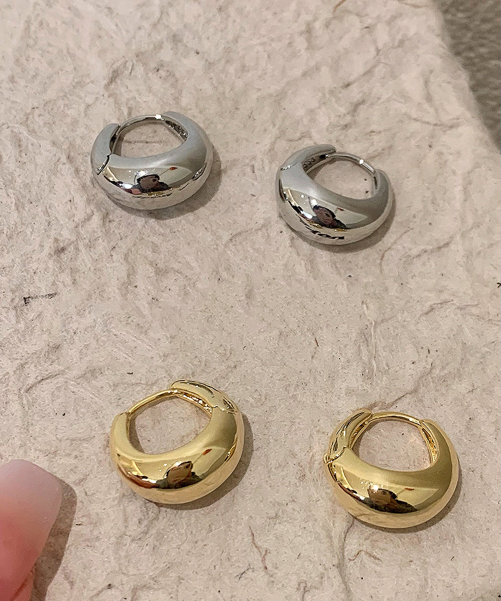 Silk Original Copper Hoop Earrings Overgild Design