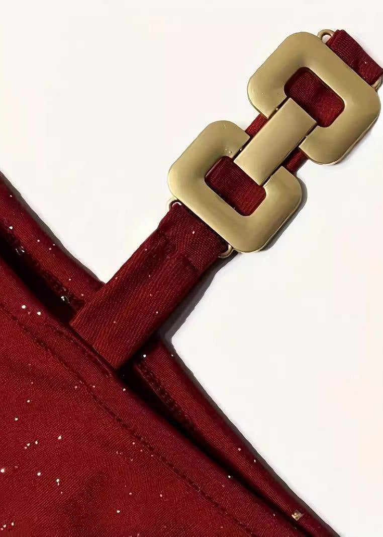 Slim Fit Mulberry Cold Shoulder Sequins Mid Dresses Fall