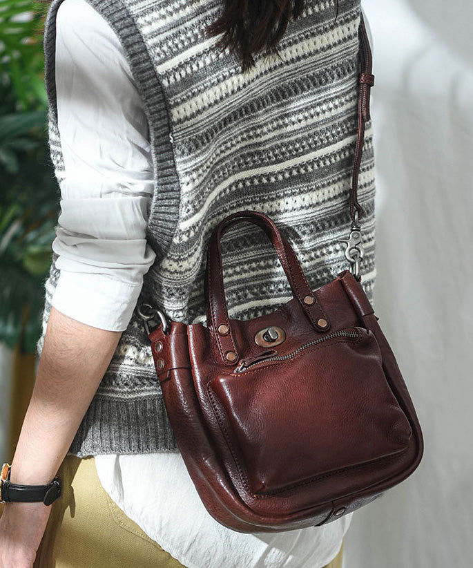 Solid Unique Bag Micro CrossBody Durable Leather Orange