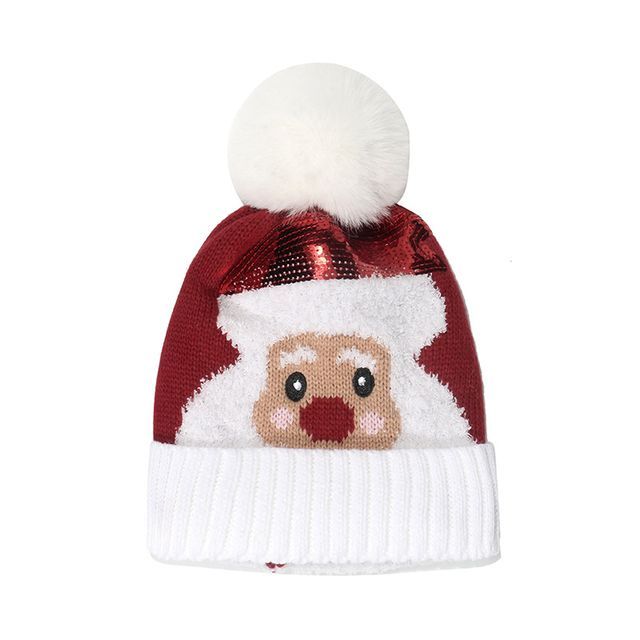 Sample Christmas Pom Pom Knit Beanie