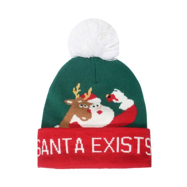 Sample Christmas Pom Pom Knit Beanie