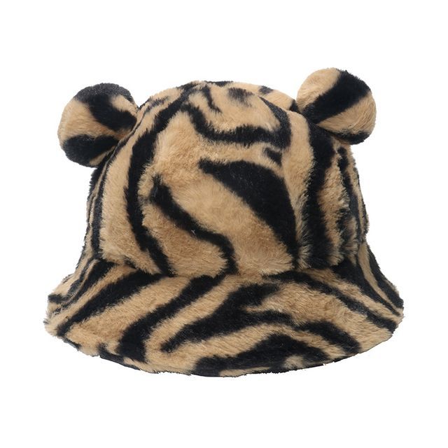 Sample Bear Ear Faux Shearling Bucket Hat
