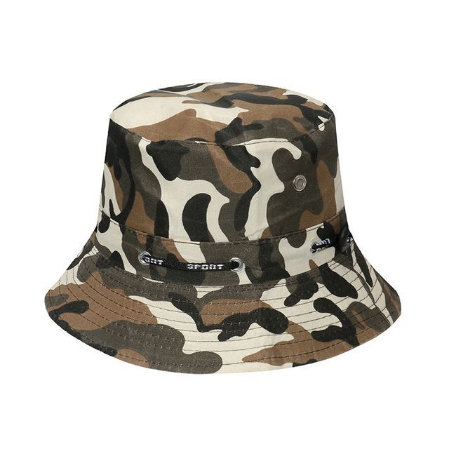 Sample Plain / Camouflage Print Bucket Hat