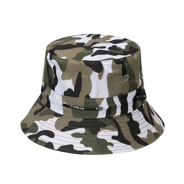 Sample Plain / Camouflage Print Bucket Hat