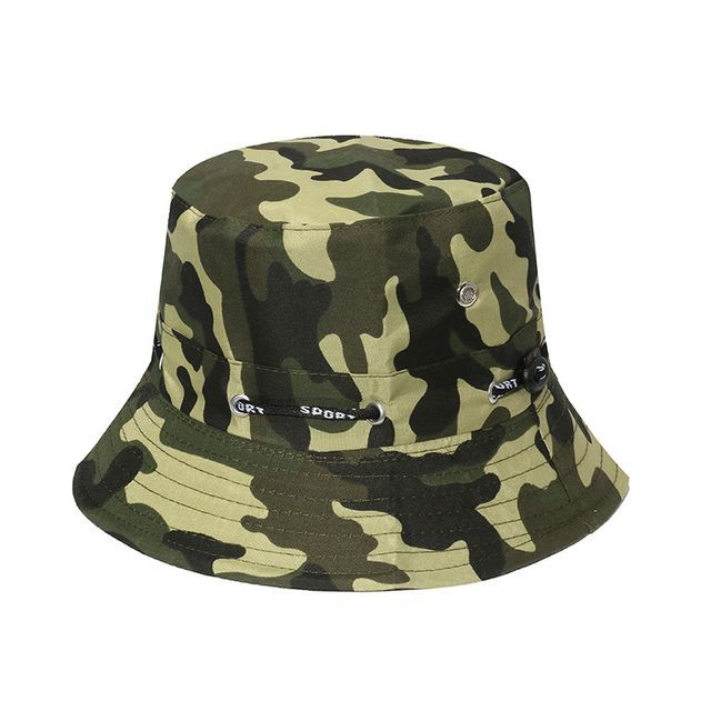 Sample Plain / Camouflage Print Bucket Hat