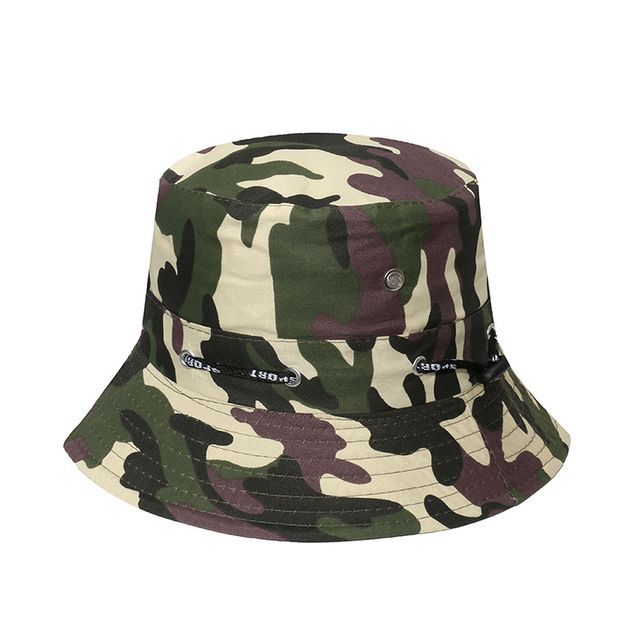 Sample Plain / Camouflage Print Bucket Hat