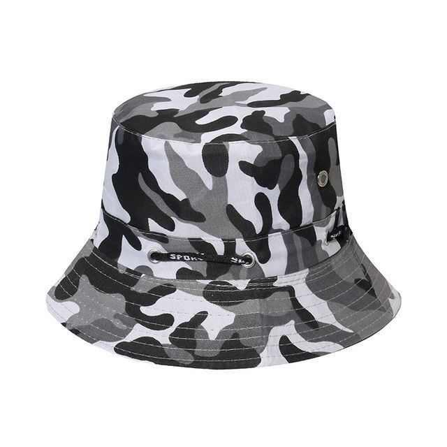 Sample Plain / Camouflage Print Bucket Hat