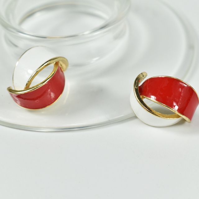 Sample Curve Glaze Alloy Earring