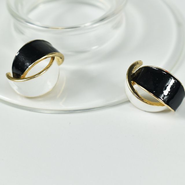Sample Curve Glaze Alloy Earring