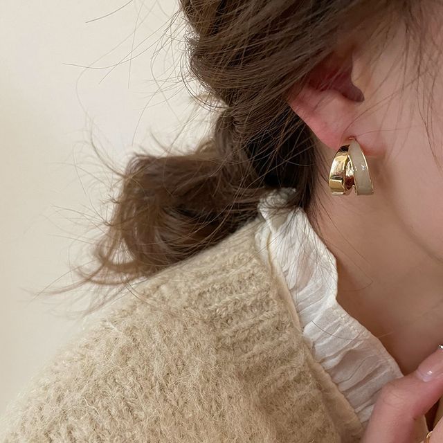 Sample Alloy Open Hoop Earring