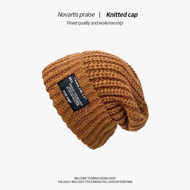 Sample Applique Cable Knit Beanie