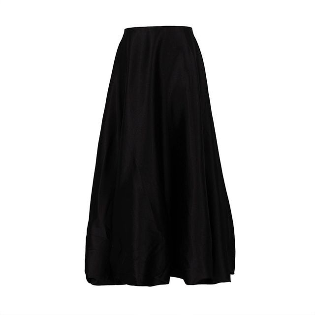 Maxi High Plain Skirt Waist A-Line