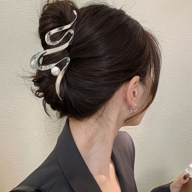 Hair Claw Pearl Faux