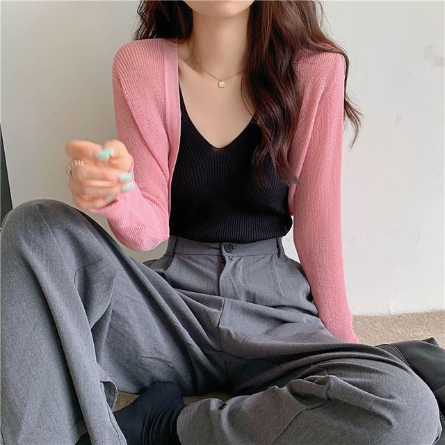 Cardigan Plain Bolero