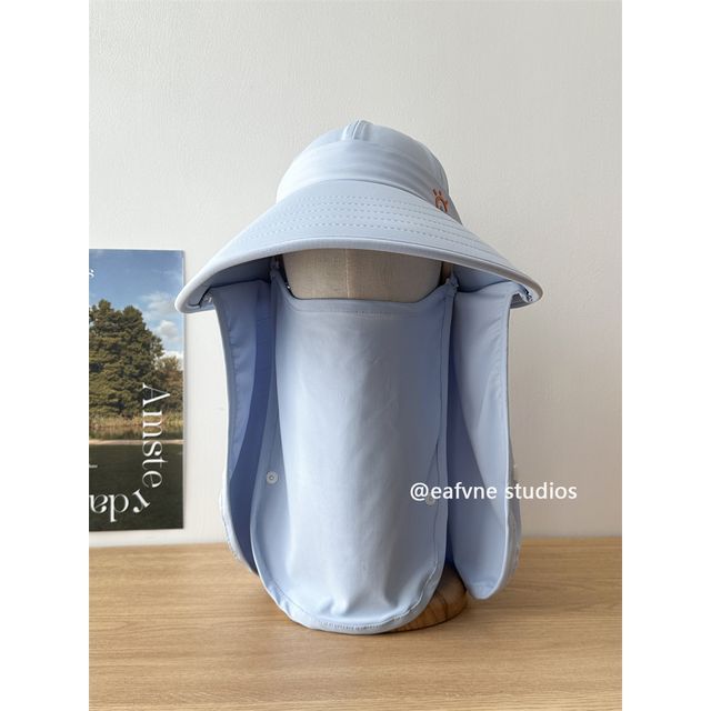 Face Hat Protection Sun Cover Lettering with