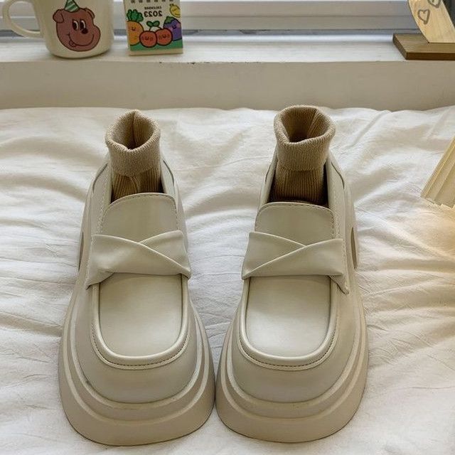 Chunky Platform Loafers Heel