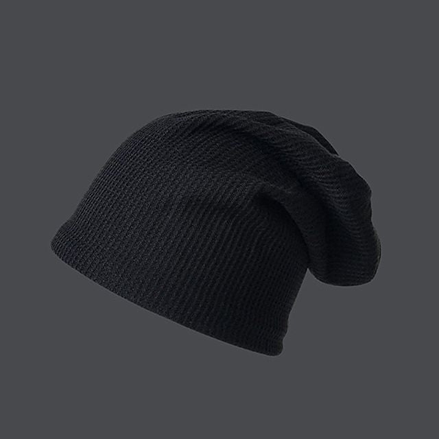 Plain Knit Beanie Slouchy