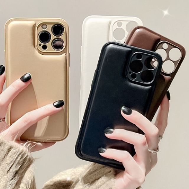 Plain Phone Leather Faux Case