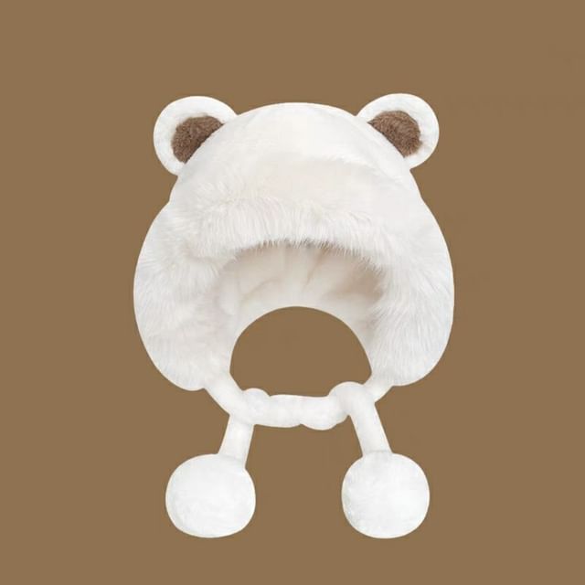 Fluffy Bonnet Bear Hat Ear
