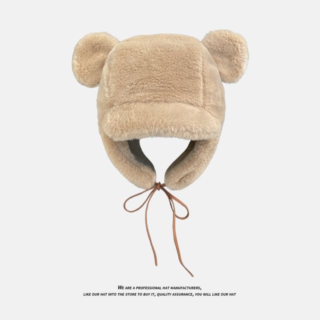 Sample Bear Ear Chenille Trapper Hat