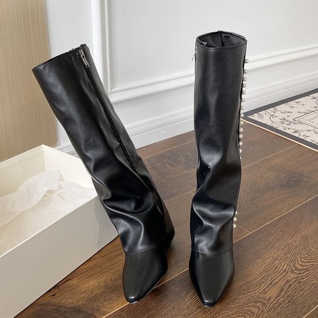 Tall Boots Wedge Pointy