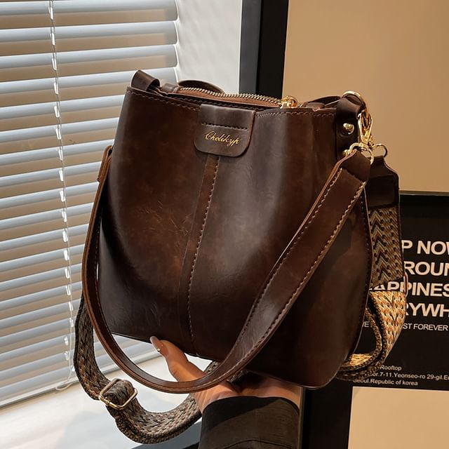 Bag Bucket Leather Faux
