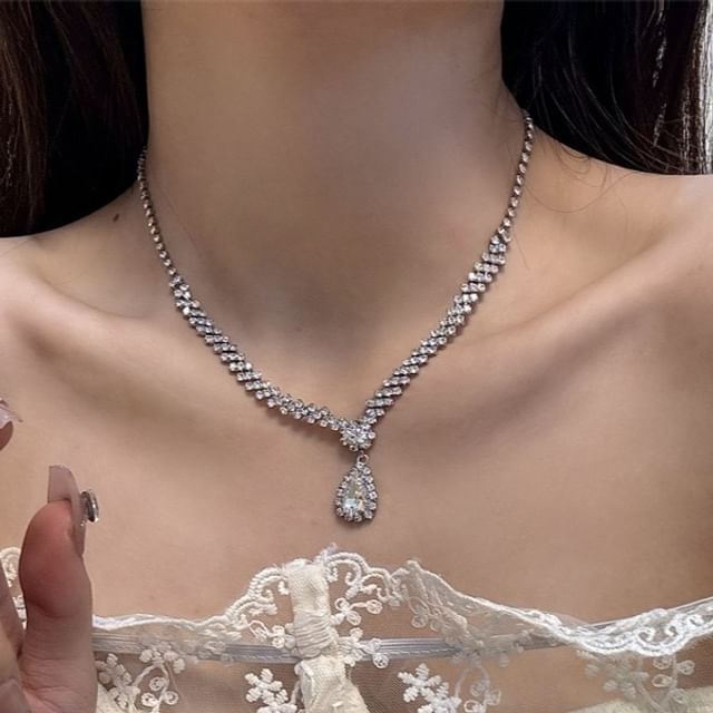 Necklace Drop Rhinestone