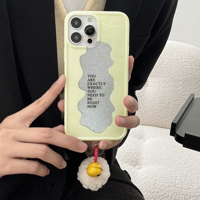 Case Phone Bell Lettering Pom