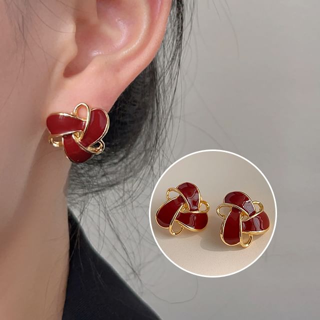 Glaze Clip-On Geometric Earring