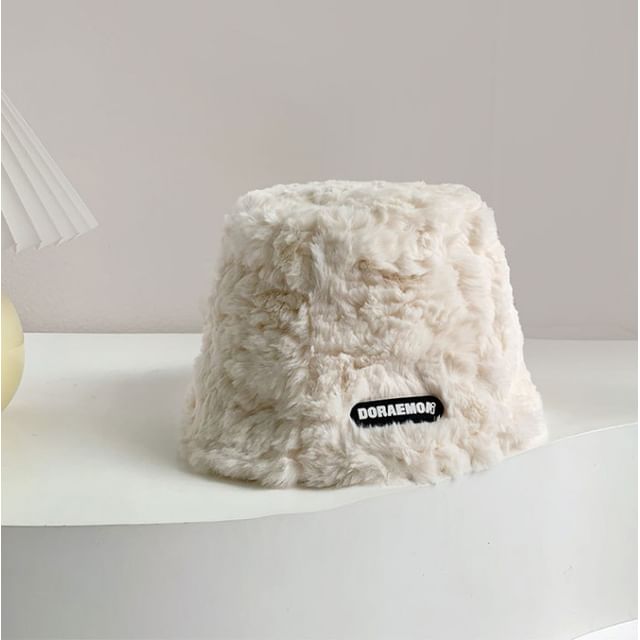 Lettering Hat Fleece Bucket