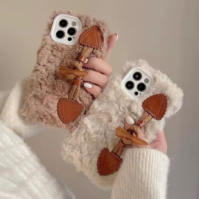 Toggle Button Chenille Phone Case