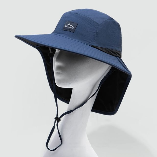 SampleApplique Boonie Hat with Sun Protection Neck Flap