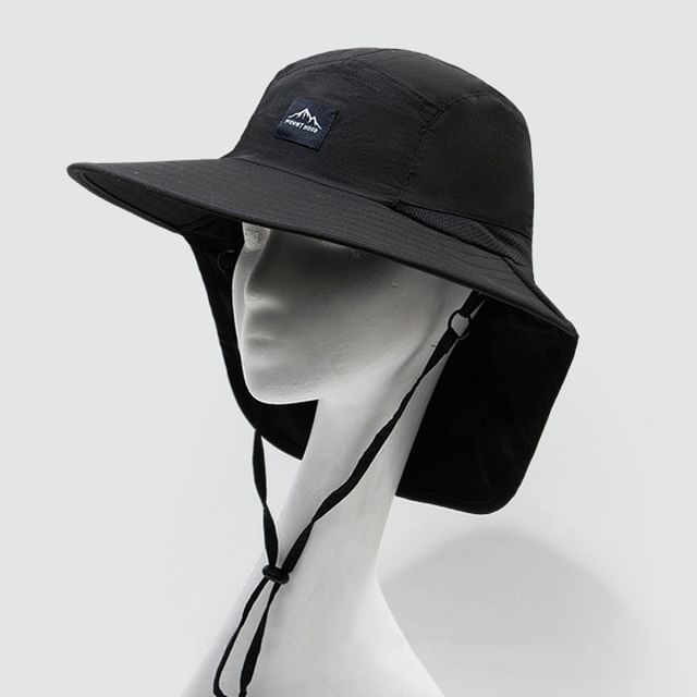 SampleApplique Boonie Hat with Sun Protection Neck Flap